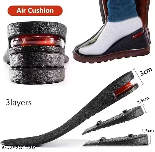 4 Layers 9 cm (3.5 Inch) Height Increasing Shoes Insoles - For Men And Women - 1 Pair | Height Increasing Insoles
